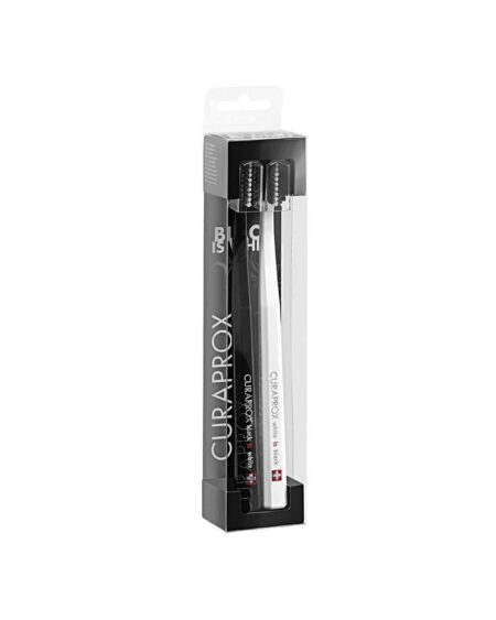 НАБІР ЗУБНИХ ЩІТОК WHITE IS BLACK DUO BLACK ULTRASOFT, ЧОРНІ D 0,10 ММ (2 ШТ.)